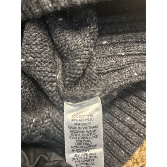 NWT Mutual Weave Men's Hoodie Sweatshirt 3XLT | Charcoal Big & Tall Ribbed Hem - Picture 8 of 10
